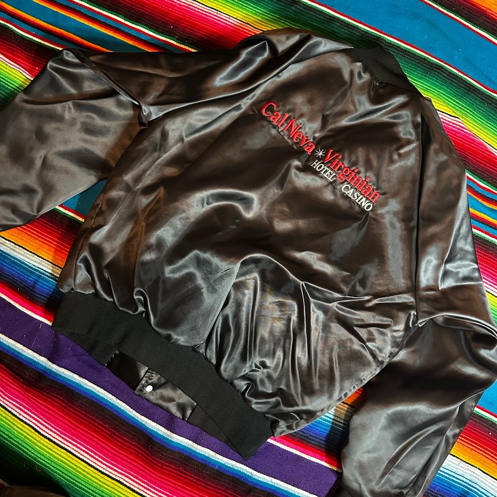 80’s satin bomber jacket